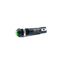Mallory Sonalert FL1A-8SJ-2-G3V ໄຟສະແດງບົດບົວ LED ສີຂຽວ 8MM ແກ້ວ 3VAC/DC