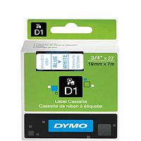 DYMO 63020721 D1 ເທບສີຟ້າ/ສີຂາວ (19mm x 7m)