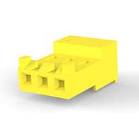AMP Connectors - TE Connectivity 3-643818-3 ຮູງຮັບອຸປະກອນປິດດ້ວຍແທບ 3P L.R. ເຫຼືອງ 20 AWG