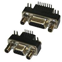 NorComp 381-009-112L565 ຂໍ້ມູນ Micro-D D-Sub Connectors MICRO-D 9P R/A W/ STNDOFF/BRDLK