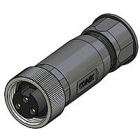 Amphenol CONEC 41-00001 ຕົວເຊື່ອມຕໍ່ 2P 7/8 Socket Field Attach Axial
