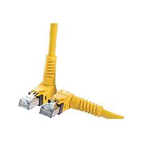 HARTING 09488485745100 ສາຍສະເພາະ Cat 6a RJ Industrial RJ45 Cable Assembly, VarioBoot RJ45 (ຊຸດ ຂຶ້ນ-ລົງ) ໄປຫາ VarioBoot RJ45 (ຊຸດ ຊ້າຍ-ຂວາ), Cat6a PUR ເຫຼືອງ, 10.0m