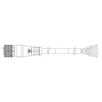 Molex 1200650953 ເສັ້ນສາຍອ່ານຄ່າ Sensor / ເສັ້ນສາຍອ່ານຄ່າ Actuator MIC 8P FP 5M PUR DC