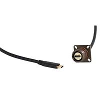 Amphenol Socapex USB3CFTV22N ຕົວເຊື່ອມ USB Type C USB-C SQUARE FLANGE RECEPTACLE