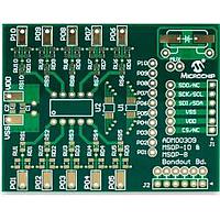 Microchip Technology ADM00309 ບອດປະເມີນ MSOP-10 ແລະ MSOP-8 Bondout Board