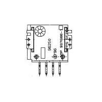 AMP Connectors - TE Connectivity 967688-1 ຫົວກາງ MQS 4ຕຳແໜ່ງ .63 ເຊັນ 90ອົງສາ SMD