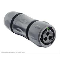 Eaton Souriau-Sunbank UTSX6JC142G1S ປລັກສ໌ Plug, ມີກະແຈບເຄື່ອງສົດສາຍສົດ, ສໍາລັບ 3 ຂໍ້ຕິດຕໍ່ຍິງ, IP68/69K