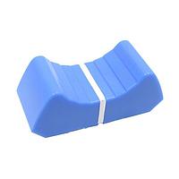 Eagle Plastic Devices 450-SL451137 ປຸ່ມຄວບຄຸມແລະປຸ່ມດົນ SLIDE CONTROL ຮູບຮ່າງສີຟ້າ/ເສັ້ນສີຂາວ