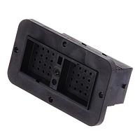 Amphenol SINE Systems ARC12-40PBR ປຸ່ມສອກ 40 ຕໍ່ຕຳແໜ່ງ, ປະຕູຮັບ, ຕິດຕໍ່ດ້ວຍຫົວກະດານ, ຂະໜາດ 16, ການແຊກດ້ວຍການສະຫຼອງກັບ Jackscrew, ກະທົບກະດານ B, ມີຂອບ, ການປິດຮອບດ້ານຫຼັງທີ່ມີຂະໜາດຫຼຸດ