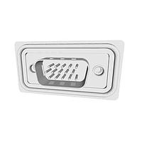 NorComp HDF-R26-113L012 ຂໍ້ມູນສູງ D-Sub Connectors 26 pin R/A solder M 30u 4-40 int thrd