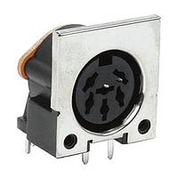 Same Sky (formerly CUI Devices) SDF-50J ຕົວເຊື່ອມ DIN, 5P jack, rt, ຜ່ານຮູ, ມີການປ້ອງກັນ