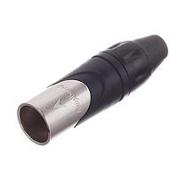 Amphenol Audio AX3M BULK ຕົວເຊື່ອມສາຍສະເພາະ 3 ໂພນ XLR ຜູ້ຊາຍ ຕົວເຊື່ອມສາຍ ສີນິເຄວລສຳເລັດ