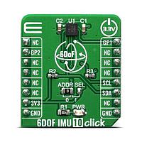 Mikroe MIKROE-3934 ເຄື່ອງຈັບການເຄື່ອນໄຫວ 6DOF IMU 10 Click