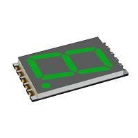 VCC DSM7UA56105 ຈອງສະແດງຕົວເລກ ຈອງສະແດງບາບຫຼາຍ 1 ດິຈ .56 ນິ້ວ ສີຂຽວ