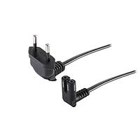 Same Sky (formerly CUI Devices) AC-R-C7-FR-S-B EU ສາຍພະລັງ AC ສາຍ AC ຢູໂຣບ RA, C7 ສຳລັບປ່ອງເຂົ້າ C8 Flat RA, HO3VVH2-F 0.75MM/2, 1M, ສີຟ້າ