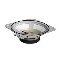 Same Sky (formerly CUI Devices) GF1004M ລະເບີດສຽງໄຟຟ້າອິເລັກໂຕຣແມກເນຕິກ, 102.4 mm ຕາແຫລງ, 36.5 mm ລຶບ, PET, ferrite, 6 W, 8 Ω, 230 Hz, solder eyelets