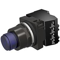 SIEMENS 52BT6K5A ປຸ່ມກົດເພື່ອທົດສອບ PTT PL/ILL PB,NEMA4X,XFMR,600V,ສີຟ້າ,NO-NC