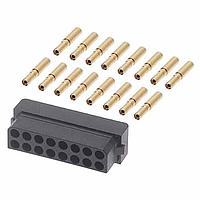 Harwin M80-8891605 ກອງສາຍໄຟ 8+8 DIL F/CRIMP CON SELL X 10