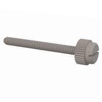 Essentra Components 090440112TEG ກຸມນິ້ວສະແລດດອດ Thumb Screw Slotted, ກຸ່ມກະດູກ #4-40, ຄວາມຍາວ 1 1/8