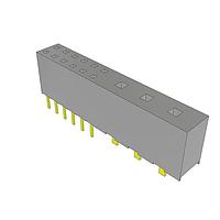 Samtec HPFC-106-01-L-D-03 ປຸ່ມສັນຍານ/ພະລັງງານ Combo Socket .100" Signal/Power Combo Socket Strip