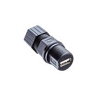 Amphenol LTW UA-20BMFA-SL8001 ຕົວເຊື່ອມ USB ປະເພດ A USB, ປະເພດ A 2.0, ເຄື່ອງປະກອບພາສຕິກ, 1.5A, ຕົວເຊື່ອມຜູ້ຊາຍ, ຕົວເຊື່ອມຕົວຕົວ, ການກວດສອບດ້ວຍການສະກັດ, ສາມາດຕິດຕັ້ງໃນພື້ນທີ່, F5.0 - F10.8mm, IP68