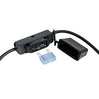 Littelfuse MAHC0001ZXJB ຕົວຢັງຕົວຟິວ Fuse Holders HOLDER, MAXI INLINE W COVER BLACK 150MM