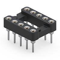 Mill-Max 110-43-424-61-001000 ປຸ່ມຕິດຕັ້ງ IC ແລະ ອົງປະກອນ DIP Dual In Line Socket