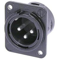 NEUTRIK NC3MDM3LBAG-1 ຮອບຮອງ 3P M RECEPT DL1 SER SODER CUPS BLK/SIL