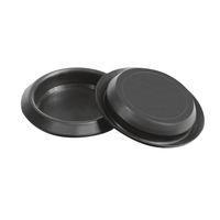 Essentra Components SR1-1/2A ປຸ່ມປິດຮ່ອງ ປຸ່ມປິດແຜ່ນໄຟລ໌ ປຸ່ມປິດຊັ້ນໃນ:LDPE ສີດຳ