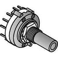 Alpha (Taiwan) SR2611F-0403-21R0B-D8-S ສະຫນັບສະຫນູນການຫຼຽນຫຼັກ 4POLE 3POS RND SHAFT