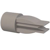 Essentra Components 60SPG00004 ກະແຈກະແຈ, ກະແຈກະແຈ, ຮູ .270x.290, ຄວາມຫນາແຜ່ນ .020-.140