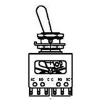 Honeywell 64AT43-5 ສະຫນັບສະຫນູນ Toggle Switches 4PDT 3POS H58 TERM STD LVR TOGGLE SW