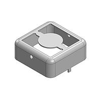 Masach Tech MS130-10F ເຟມປ້ອງກັນ EMI/RFI, ສອງສ່ວນ 13 x 13 x 5mm ເຟມປ້ອງກັນ RF/EMI ສອງສ່ວນ ດວ້ຍການດຶງບໍ່ມີຕໍ່ຕາມ (CRS)