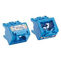 Panduit CJUDCAPBU-X ຕູ້ເຊື່ອມຕໍ່ Modular / ຕູ້ເຊື່ອມຕໍ່ Ethernet Cat6a Up/Down 45 Degree TG Wirecap, ສີຟ້າ