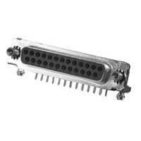 AMP Connectors - TE Connectivity 6-747846-7 ຕົວເຊື່ອມ D-Sub - ຄວາມໜາແຮງມາດຕະຖານ 25P RA MSFL 318 RCPT