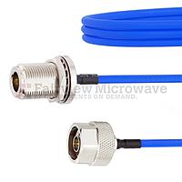 Fairview FMCA1050 N Female Bulkhead to N Male Cable FM141FLEX Coax and RoHS Compliant