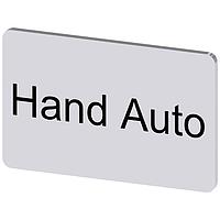 SIEMENS 3SU19000AD810DB0 ປ້າຍປະກັບ, ປ້າຍປະກັບອັດຕະໂນມັດມື INSCR. LABEL,SILV 17.5 X 27MM, ມືອັດຕະໂນມັດ