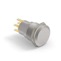 Alcoswitch - TE Connectivity 4-2213767-4 ປຸ່ມກົດສະຫນອງ AV19 DPM 0.4VA ສົ່ງຫຼຽນການເຄື່ອນໄຫວ ແລະ ແສງ LED ສີຂາວ 24V