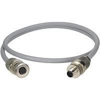 HARTING 2133A7A8523050 ເສັ້ນສາຍອ່ານຄ່າ / ເສັ້ນສາຍກະຕຸນ M12 L-cd 4+PE Fml-ml 16AWG PVC ສີເຫຼືອງ, 5.0m