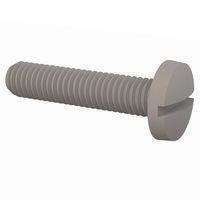 Essentra Components 011032B087 ຕຸກສະບັບສະກຣູດເຄື່ອງຈັກ ສະກຣູດປັດສະຫຼອດ, #10-32 ການດັບກະດູກ, 7/8 ນິ້ວ ຍາວ