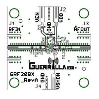 Guerrilla RF GRF2083-EVB ບອດປະເມີນການເພີ່ມສະຫຼຸບ RF ສໍາລັບ GRF2083