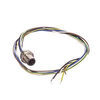 Amphenol CONEC 43-01010 ຕົວເຊື່ອມ 5P WIRE LEAD M12 FRONT MNT PLUG