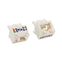 Panduit CJUDCAPIW-X ຕູ້ເຊື່ອມຕໍ່ແບບແມ່ດູກ / ຕູ້ເຊື່ອມຕໍ່ Ethernet Cat6 ມຸມ 45 ອົງສາ TG Wirecap, Off-W