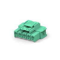 AMP Connectors - TE Connectivity 7-2232265-7 ຕົວເຊື່ອມມາດຕະຖານຮາດແມດຕິກ 1x5 ປລັກຮາງກາງ Key C gre