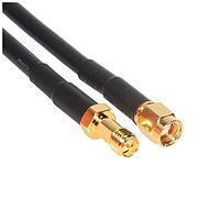 Amphenol Cables on Demand CO-058SMAMFRP-010 ສາຍສັ້ນ RF RG58 REV POLARITY SMA M/F 10