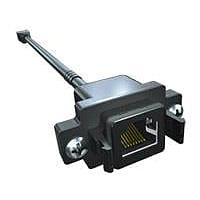 Samtec RPCE-01-E-50.00-D-C5E ເຄື່ອງສາຍ Ethernet / ເຄື່ອງສາຍເຄືອຂ່າຍ AccliMate IP68 ປິດກັນນ້ຳຮູບສະແກນສີ່ແຂນ Ethernet Panel Cable Assembly