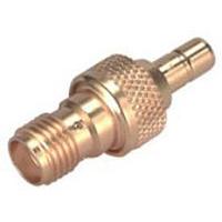 HUBER+SUHNER 31_SMA-SMB-50-1/111_UE ຕົວແປ RF - ລະຫວ່າງຊຸດ SMA jack(f) ໄປ SMB jack(f)