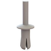Essentra Components 61PR800100 ປຸດດັດດວງ Push-In Rivet Push Rivet, ຮູ Hole .250, ຄວາມຫນາ Panel .281-.500