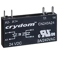 Sensata Technologies - Crydom CN240A05R ສອລິດ ເສດ ເຣເລຍ SSR Relay, PCB Mount SIP 6mm, 240VAC/2A, 5VDC In, Instantaneous
