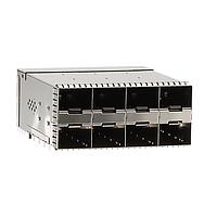 AMP Connectors - TE Connectivity 2339978-5 ການປະກອບກະຕ່າຍ SFP56 STACKED 2X4 RECEPTACLE ASSEMBLY